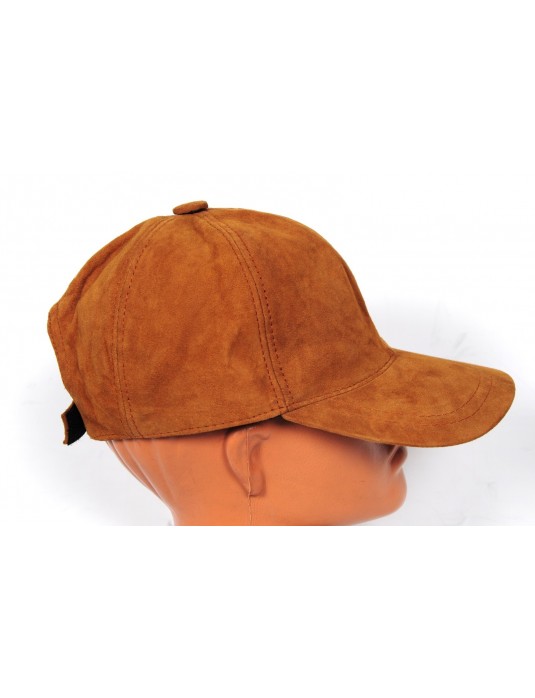Comfort Hakiki Deri Süet Beyzbol Şapka