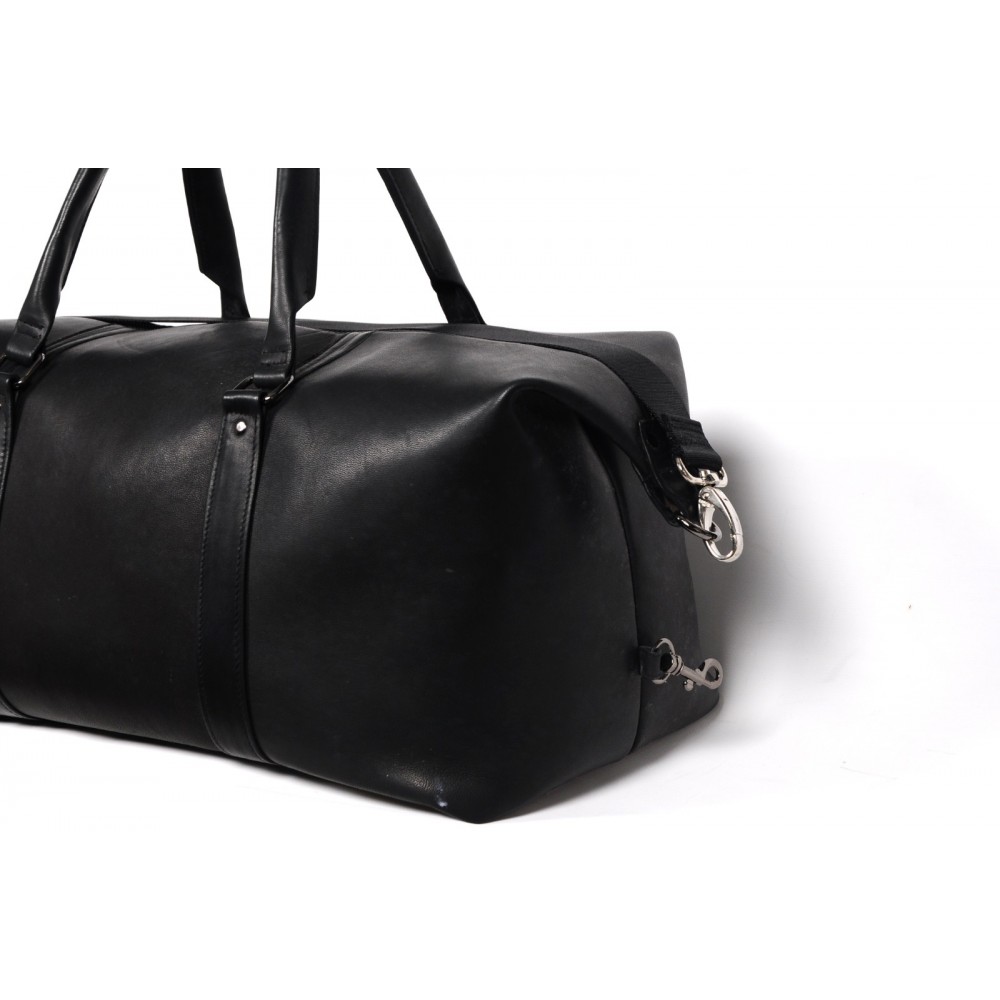 Arthur Siyah Hakiki Deri Seyahat Çantası Bavul - Görsel 3