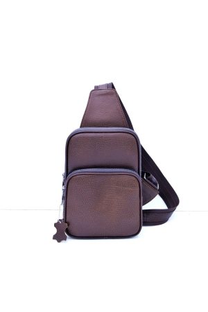 Hakiki Deri Kahve Çapraz Body Bag Çanta