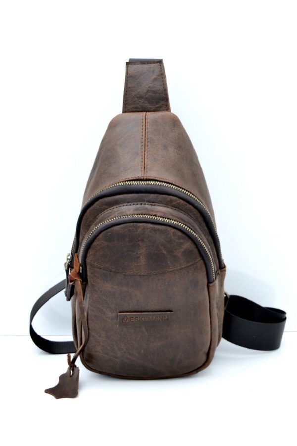 Ramsey Antik Kahve Unisex Bady Bag Omuz Çantası
