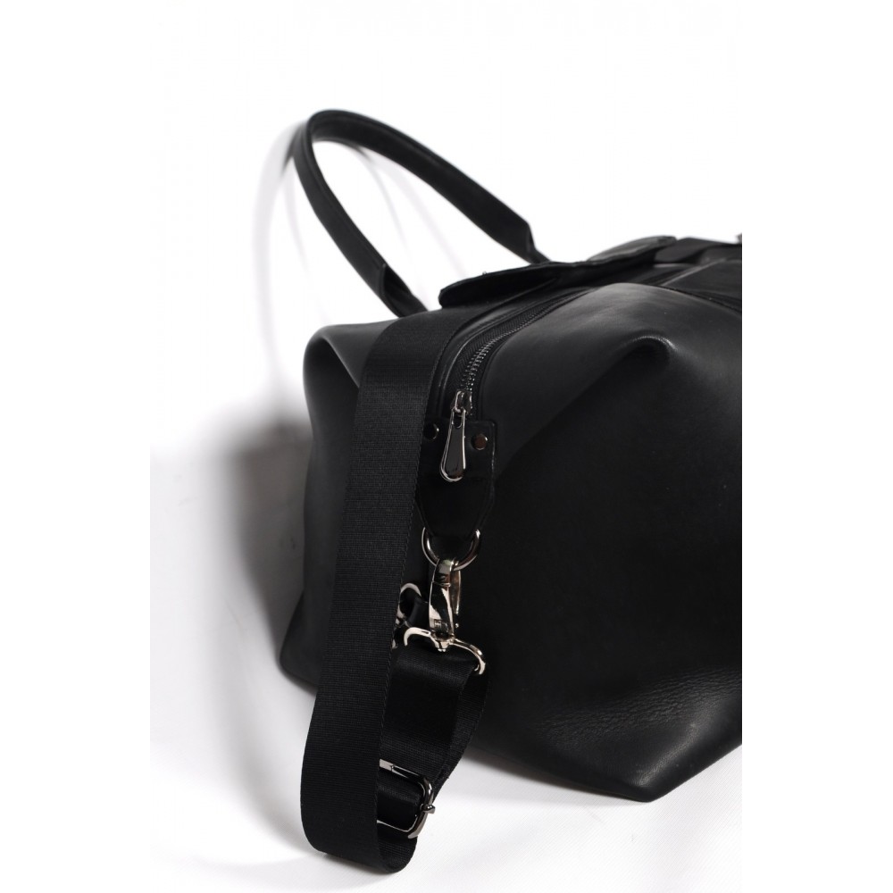 Arthur Siyah Hakiki Deri Seyahat Çantası Bavul - Görsel 2